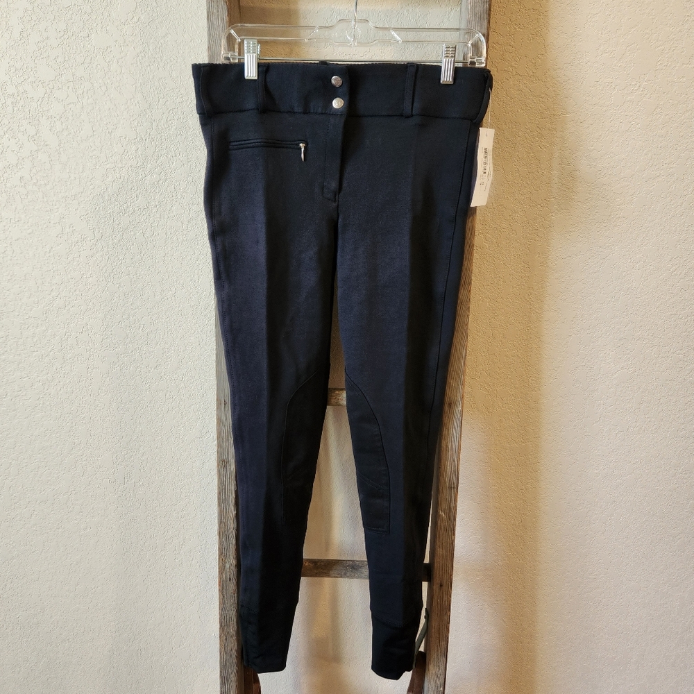 NWT- Tuff Rider Riding Breeches Pants Black- Size 28 Medium